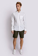 BS Ferrol Casual Slim Fit Shirt - White