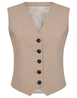 BS Decima Slim Fit Vest - Sand