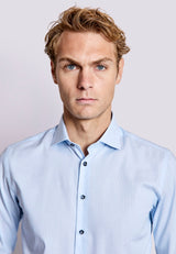BS Dane Slim Fit Shirt - Light Blue/White