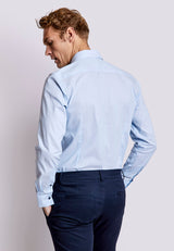 BS Dane Slim Fit Shirt - Light Blue/White
