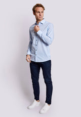BS Dane Slim Fit Shirt - Light Blue/White