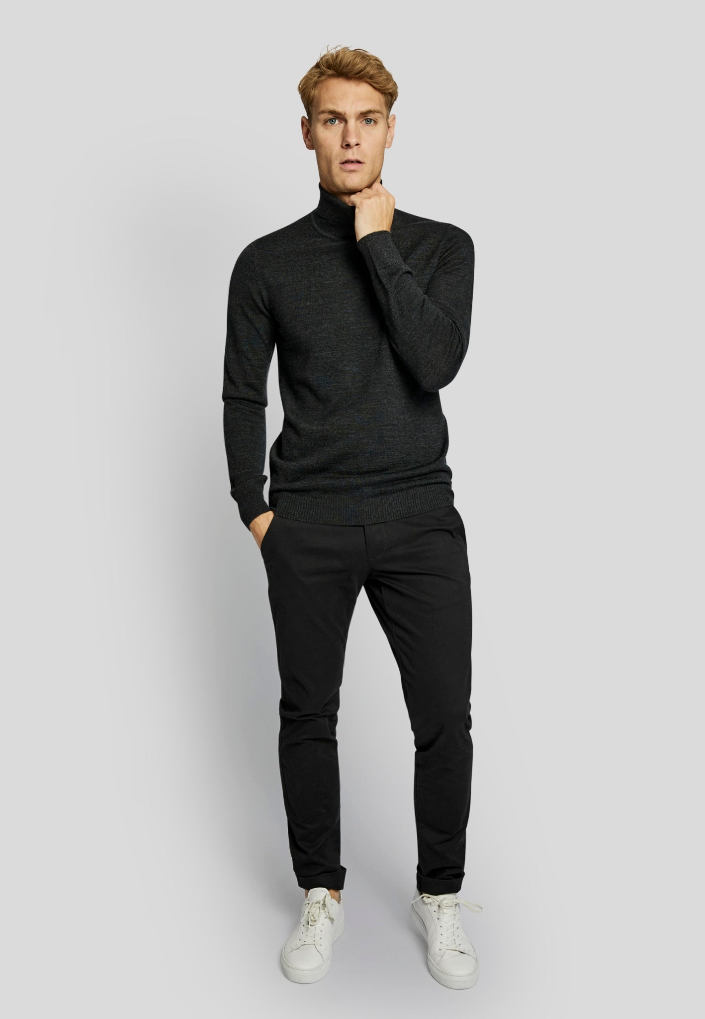 BS Saturn regular fit Strik - Charcoal