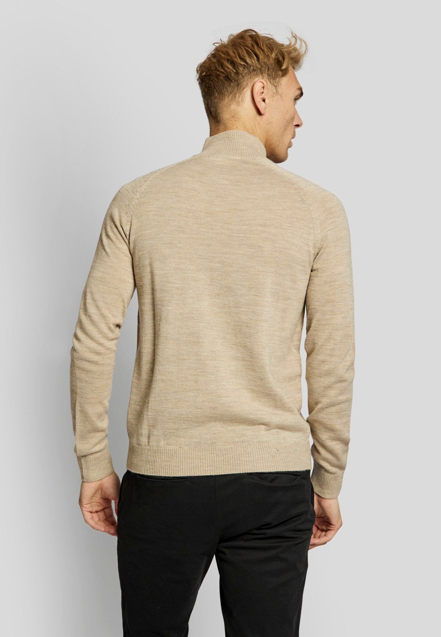 BS Pelle regular fit Strik - Sand