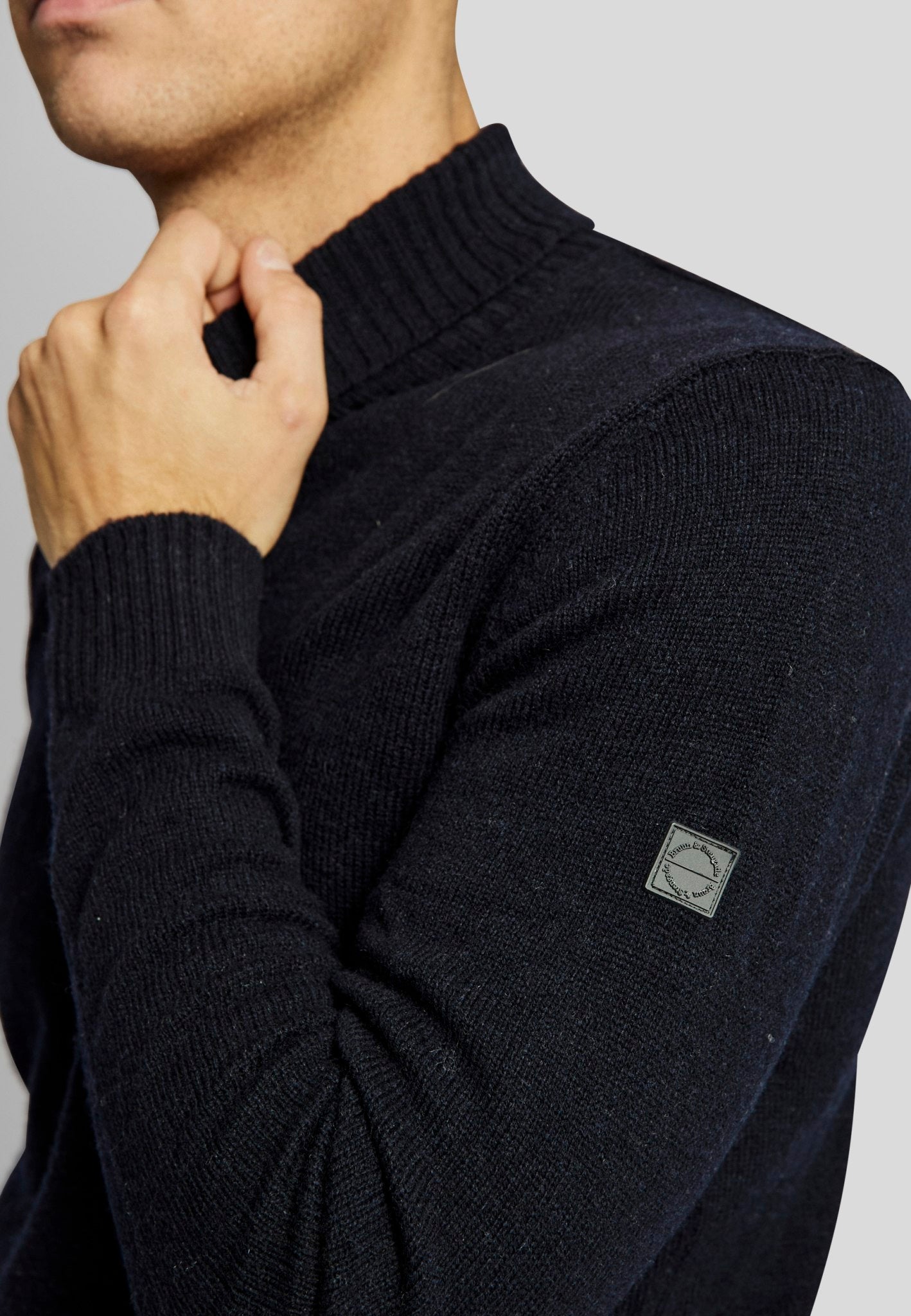 BS Villum regular fit Strik - Navy