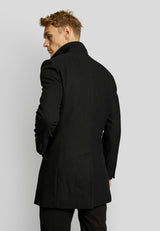 BS Ontario slim fit coat - Black