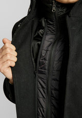 BS Ontario slim fit coat - Black