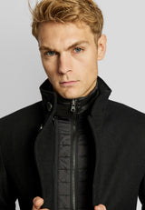 BS Ontario slim fit coat - Black