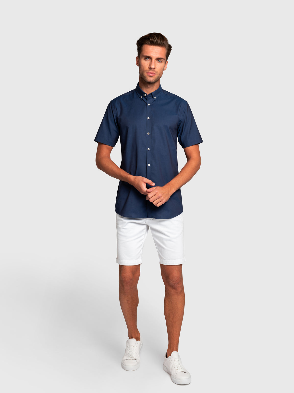 BS Kenneth Modern Fit Skjorte Dark Blue