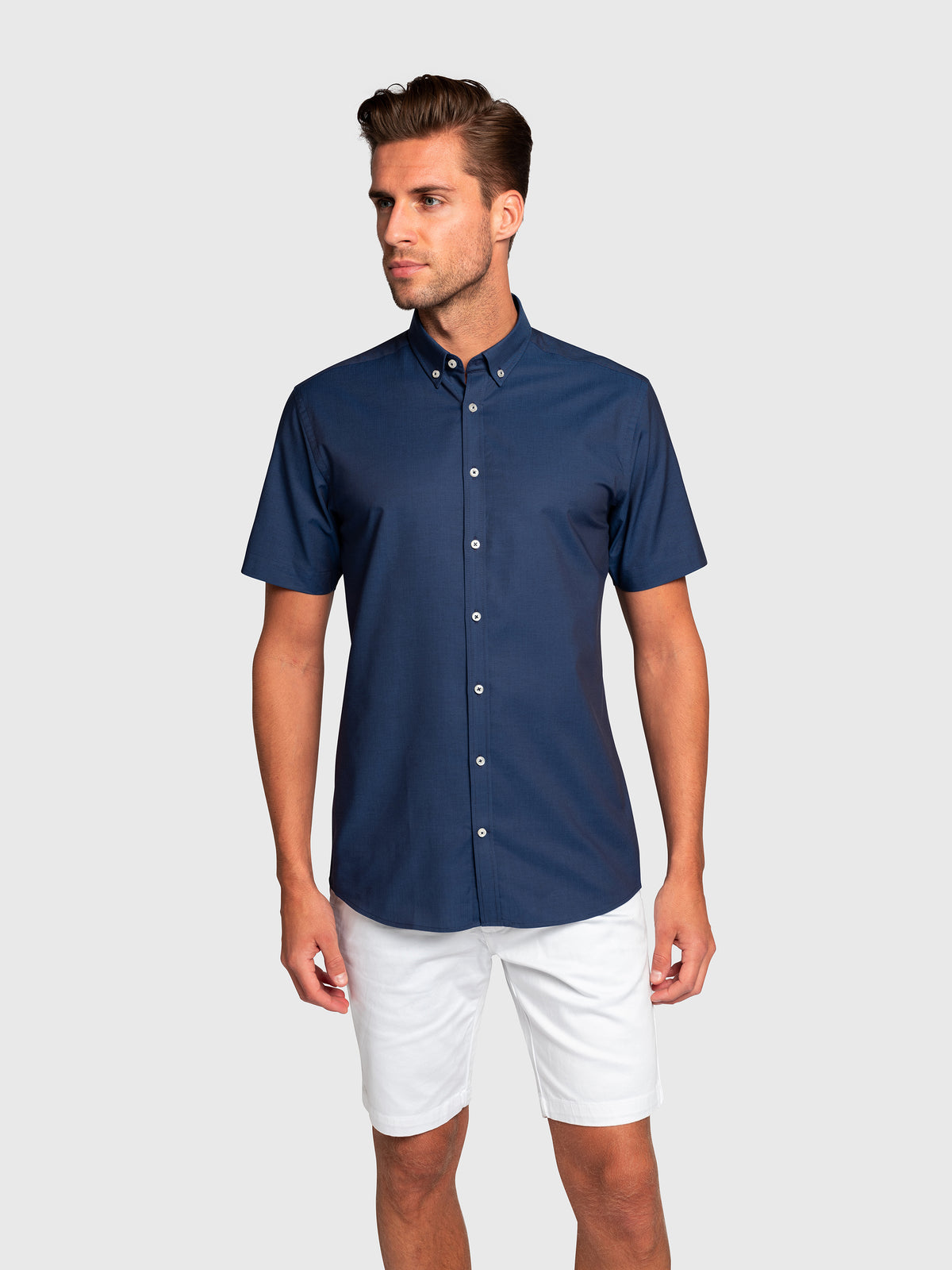 BS Kenneth Modern Fit Skjorte Dark Blue
