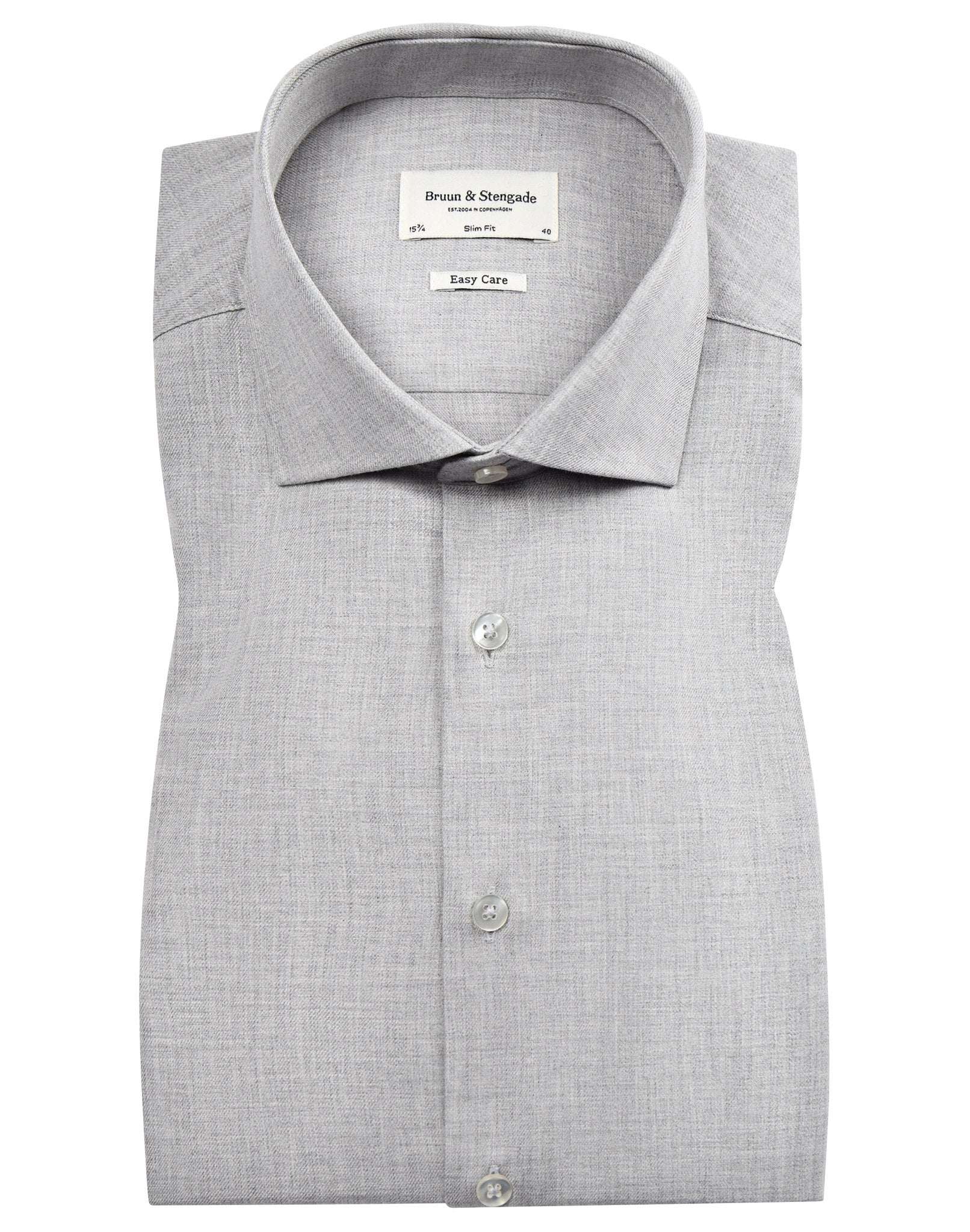BS Lincoln slim fit Skjorte - Light Grey
