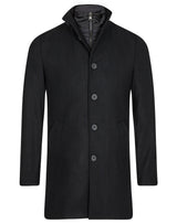 BS Ontario slim fit coat - Black