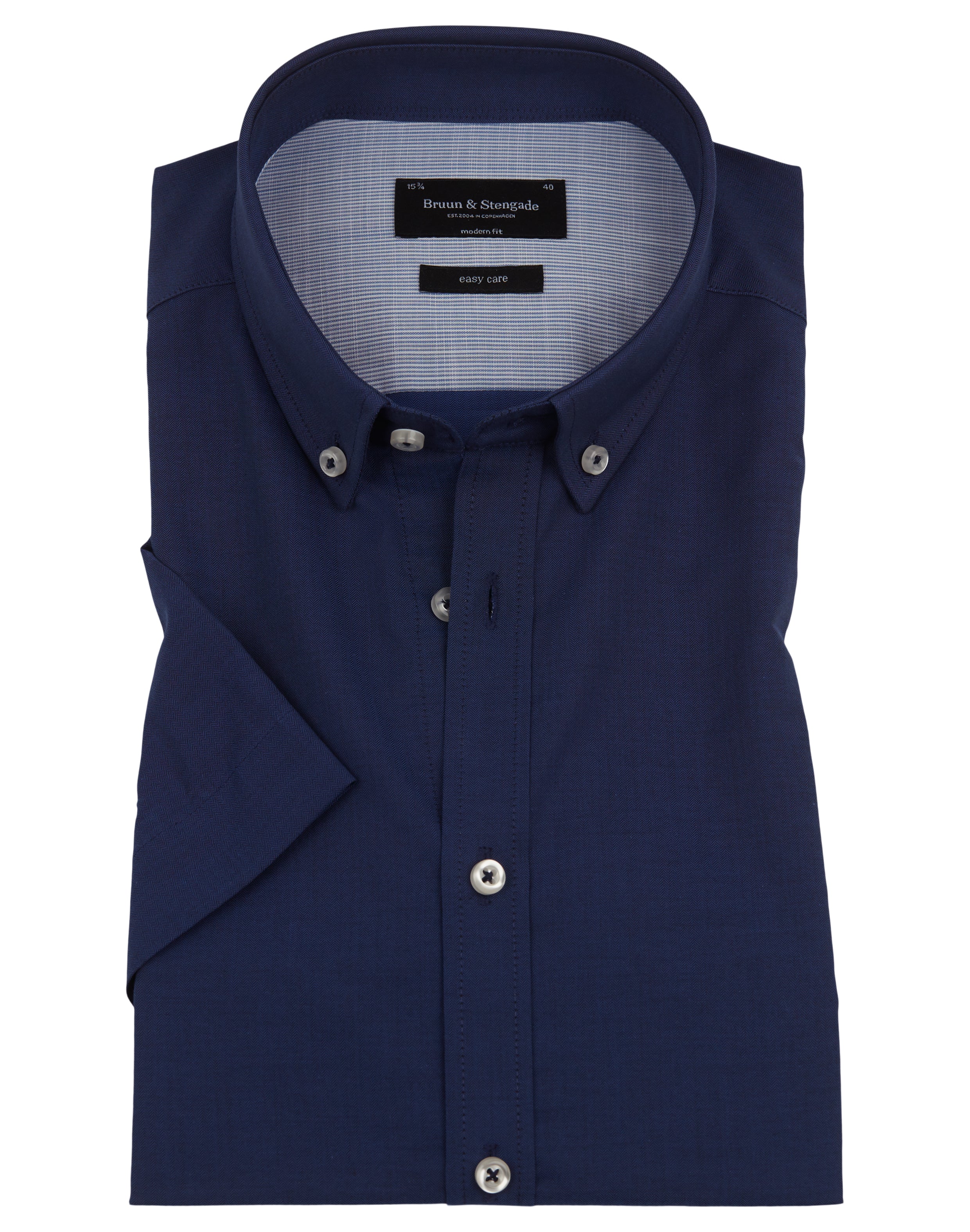 BS Kenneth Modern Fit Skjorte Dark Blue