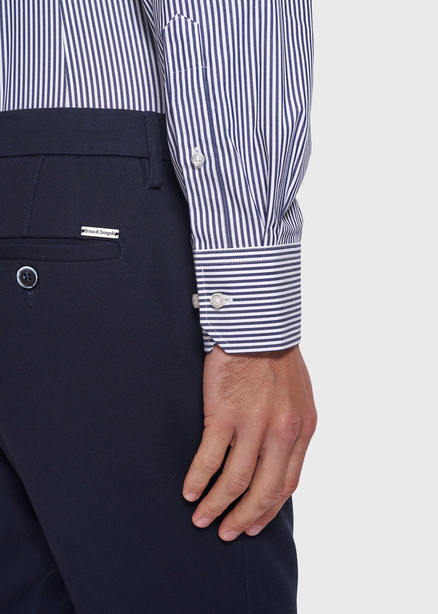 BS Matthew Slim Fit Skjorte Dark Blue - Dark Blue