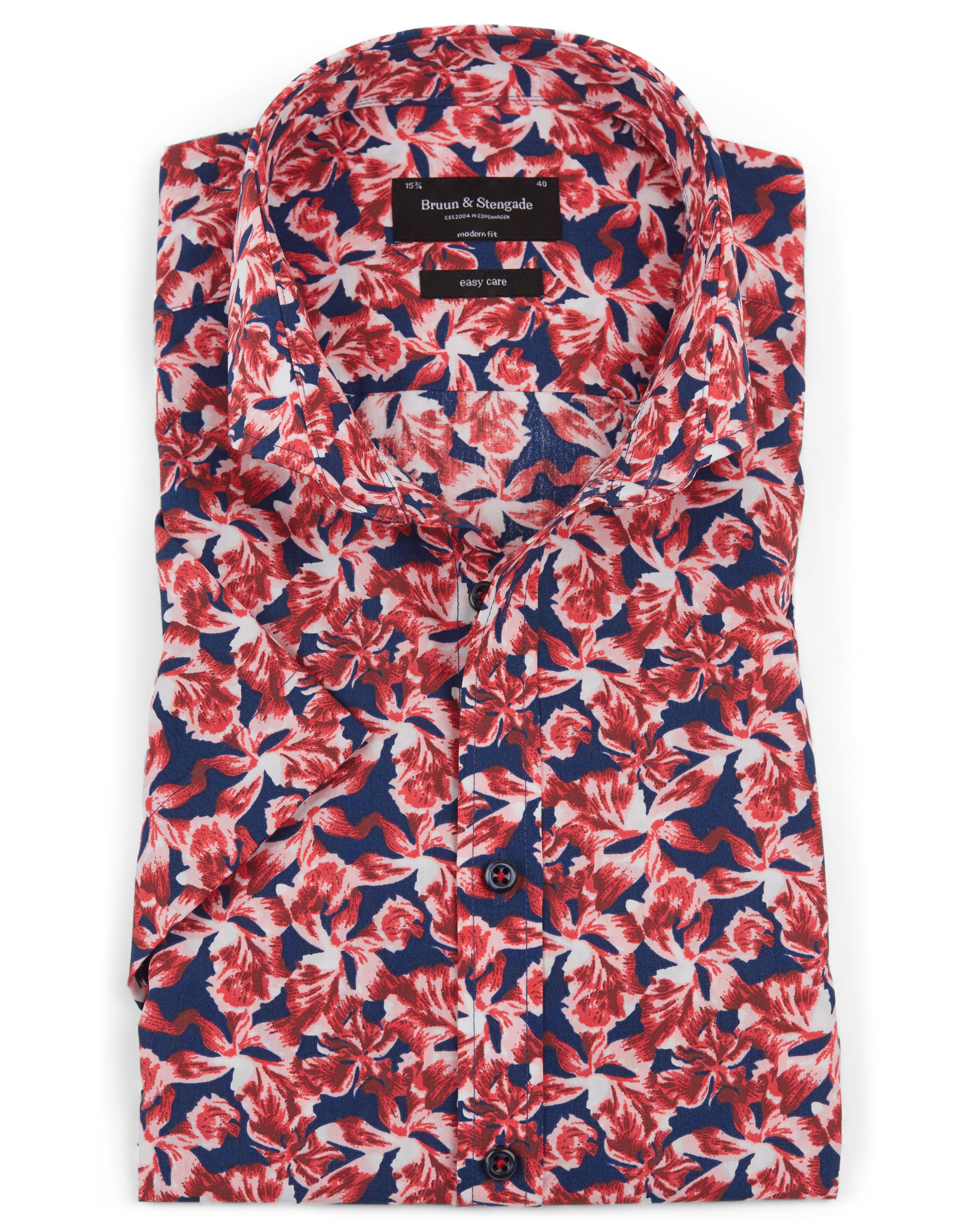 BS Mouko Modern Fit Skjorte Red