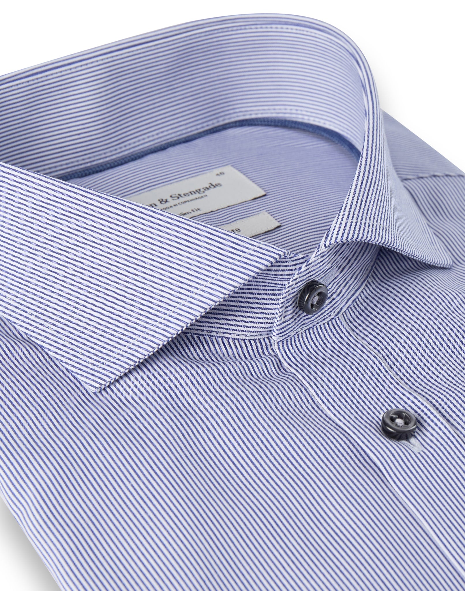 BS Ridley Slim Fit Skjorte Blue - Blue