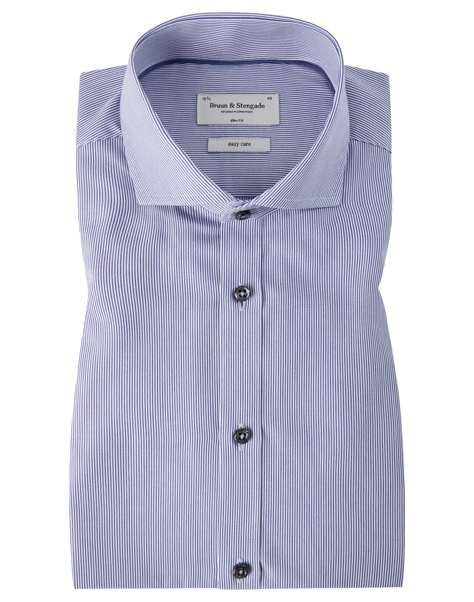 BS Ridley Slim Fit Skjorte Blue - Blue