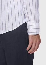 BS Shimane Slim Fit Hør Skjorte Hvid