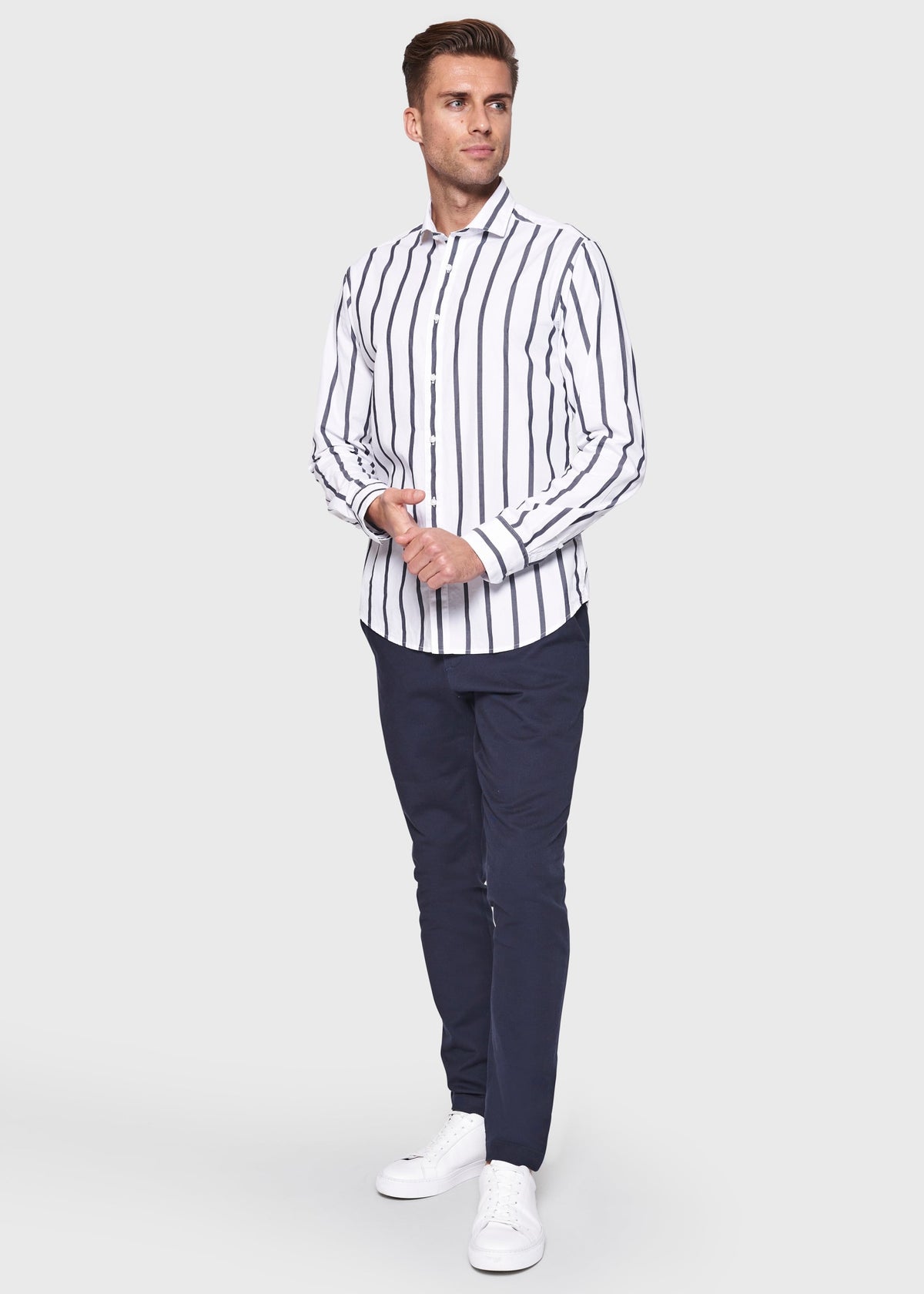 BS Sukumo Slim Fit Skjorte - White