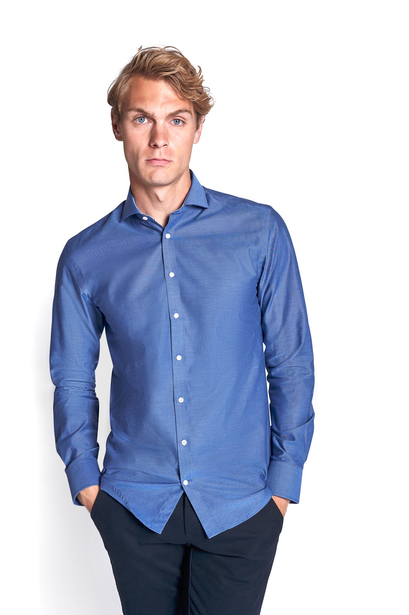 BS Beech Modern Fit Shirt - Dark Blue