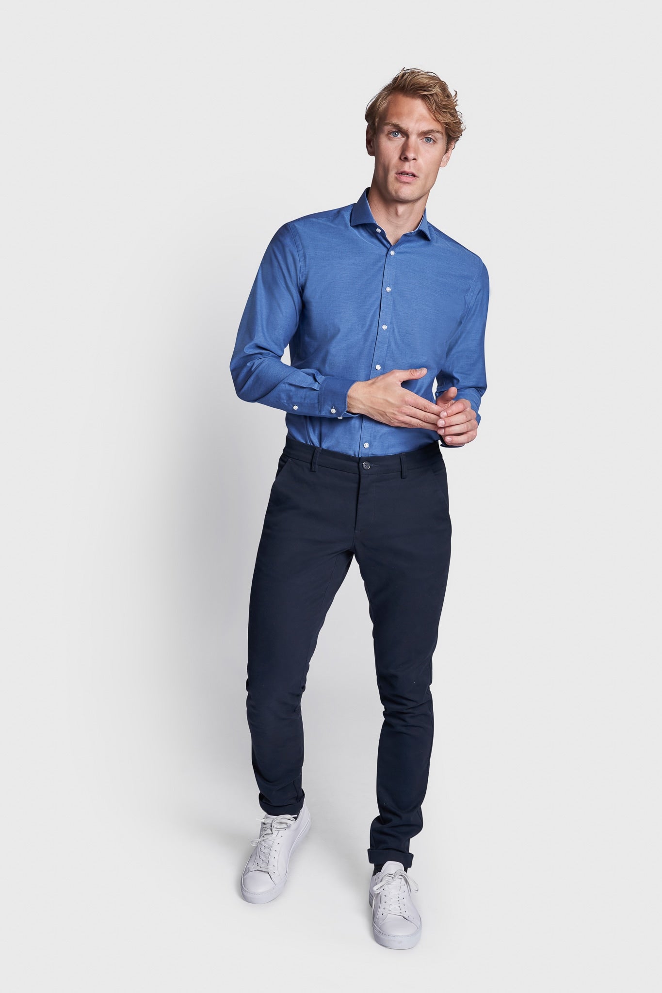 BS Beech Modern Fit Shirt - Dark Blue