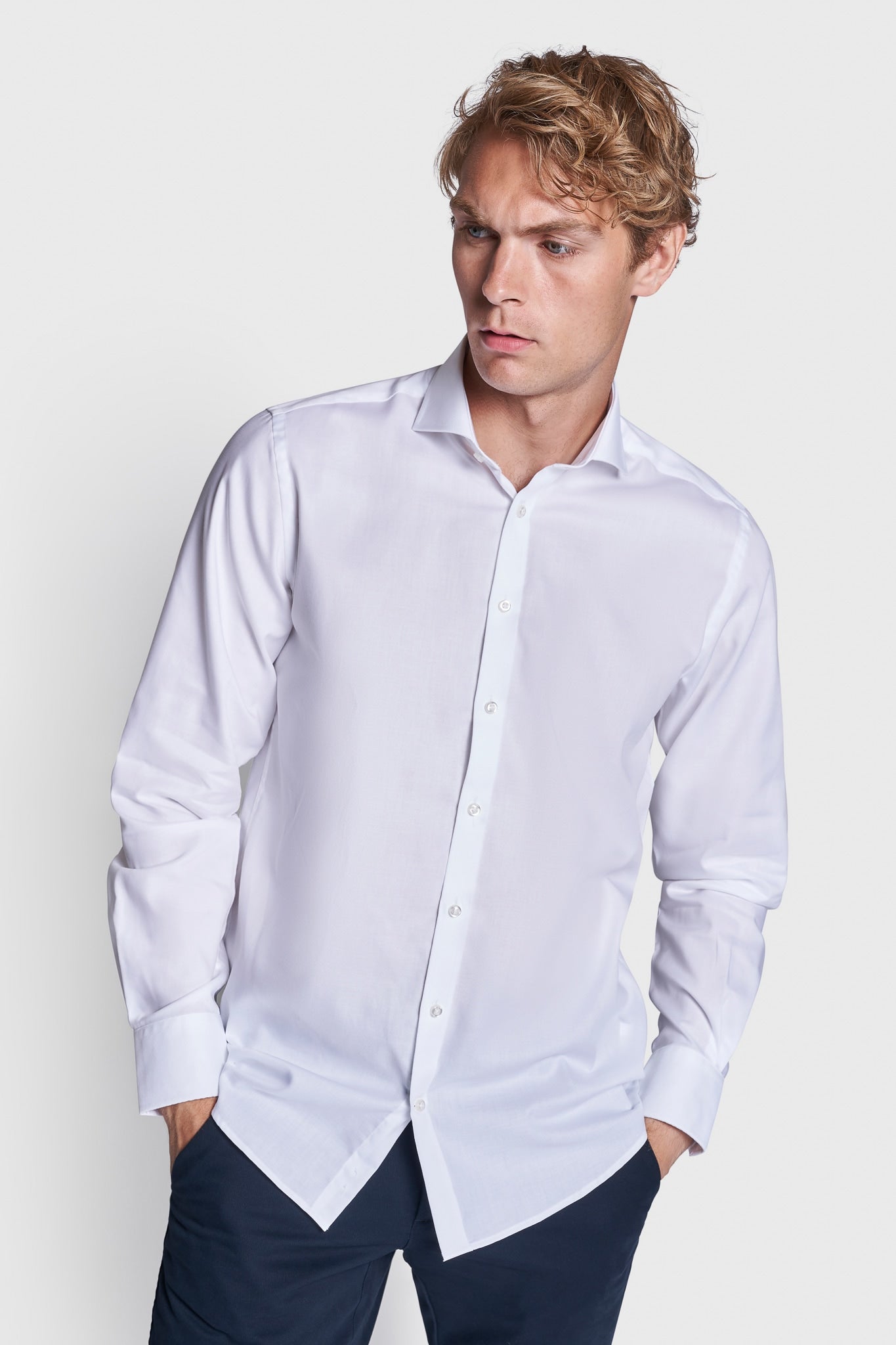 BS Mahogany Modern Fit Shirt - White