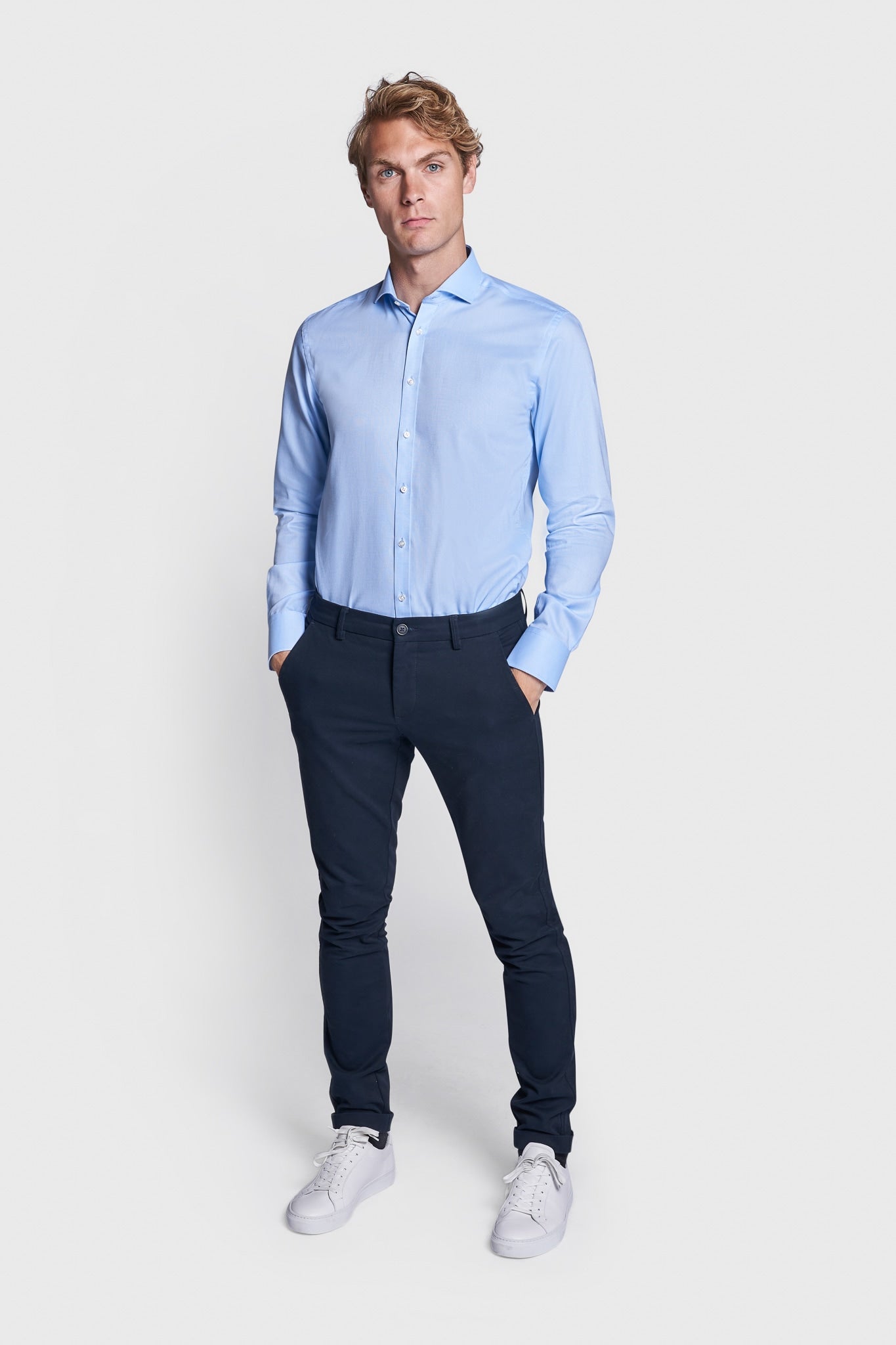 BS Basswood Modern Fit Shirt - Light Blue