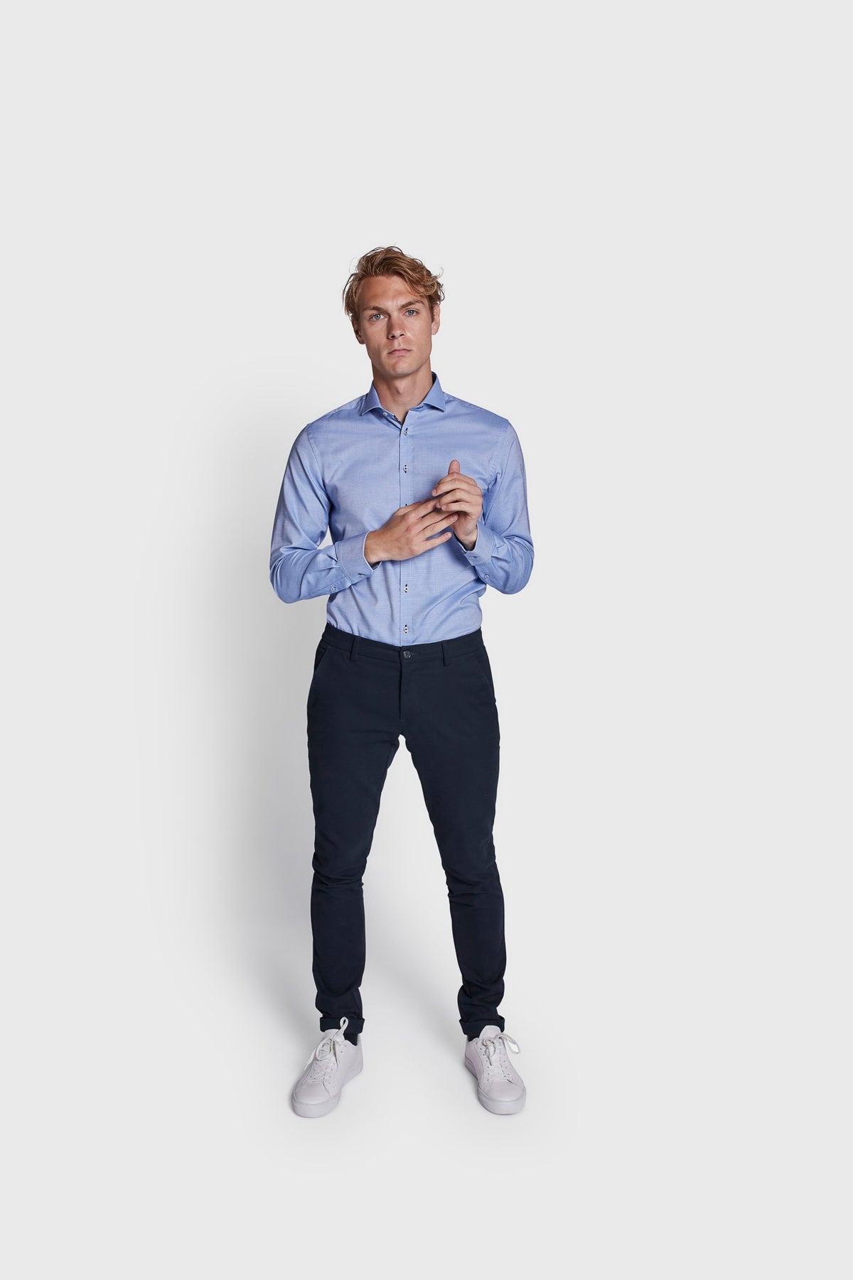 BS Joaquim Slim Fit Skjorte - Light Blue