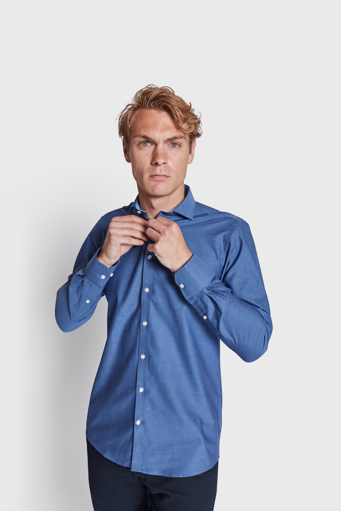 BS Beech Slim Fit Shirt - Dark Blue