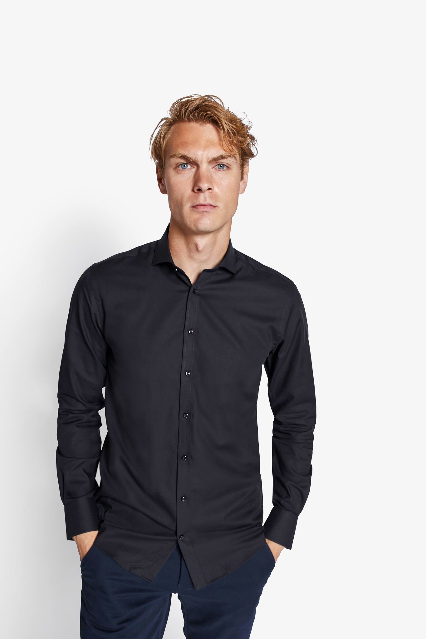 BS Aspen Slim Fit Shirt - Black