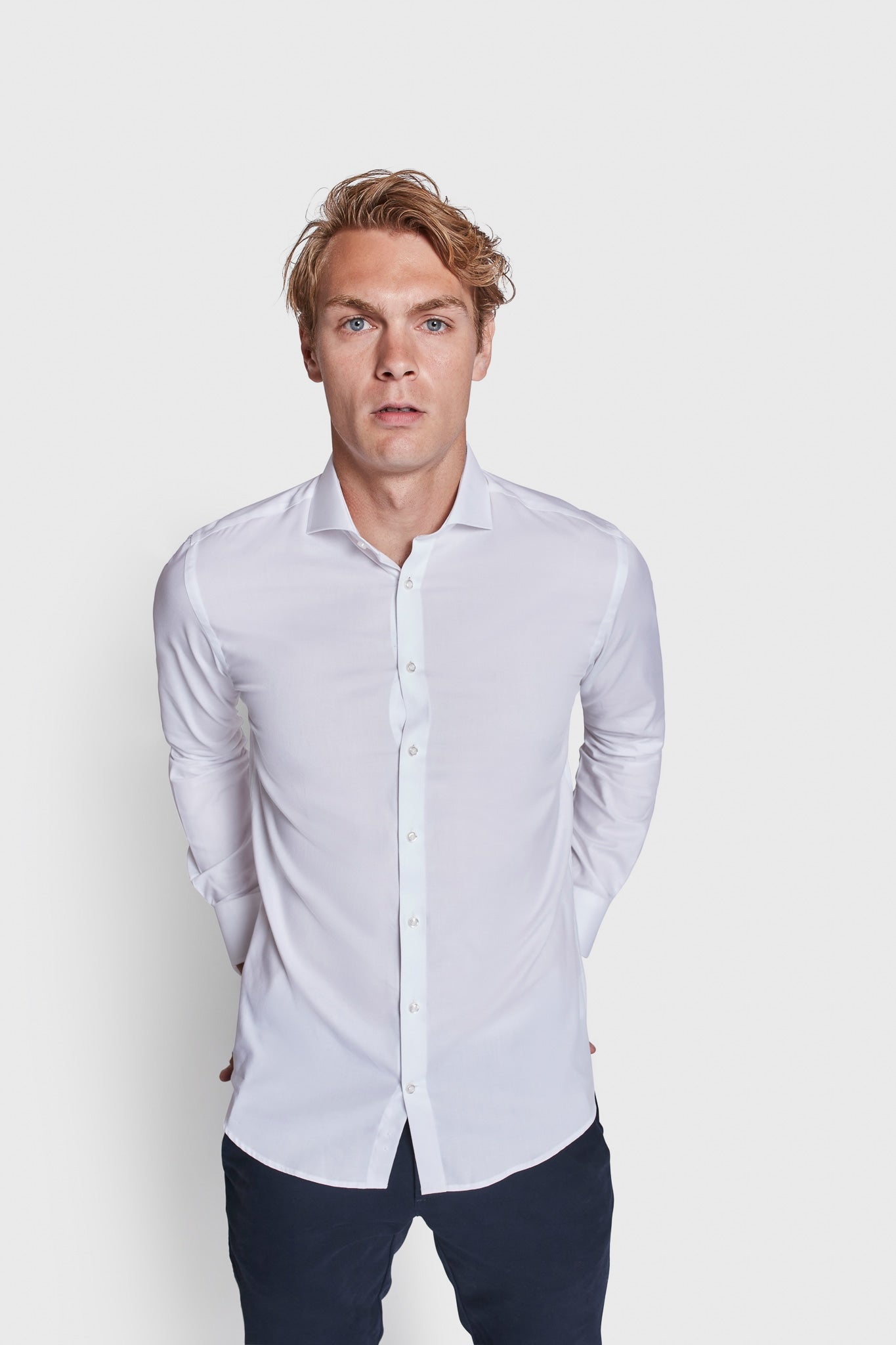 BS Mahogany Slim Fit Shirt - White