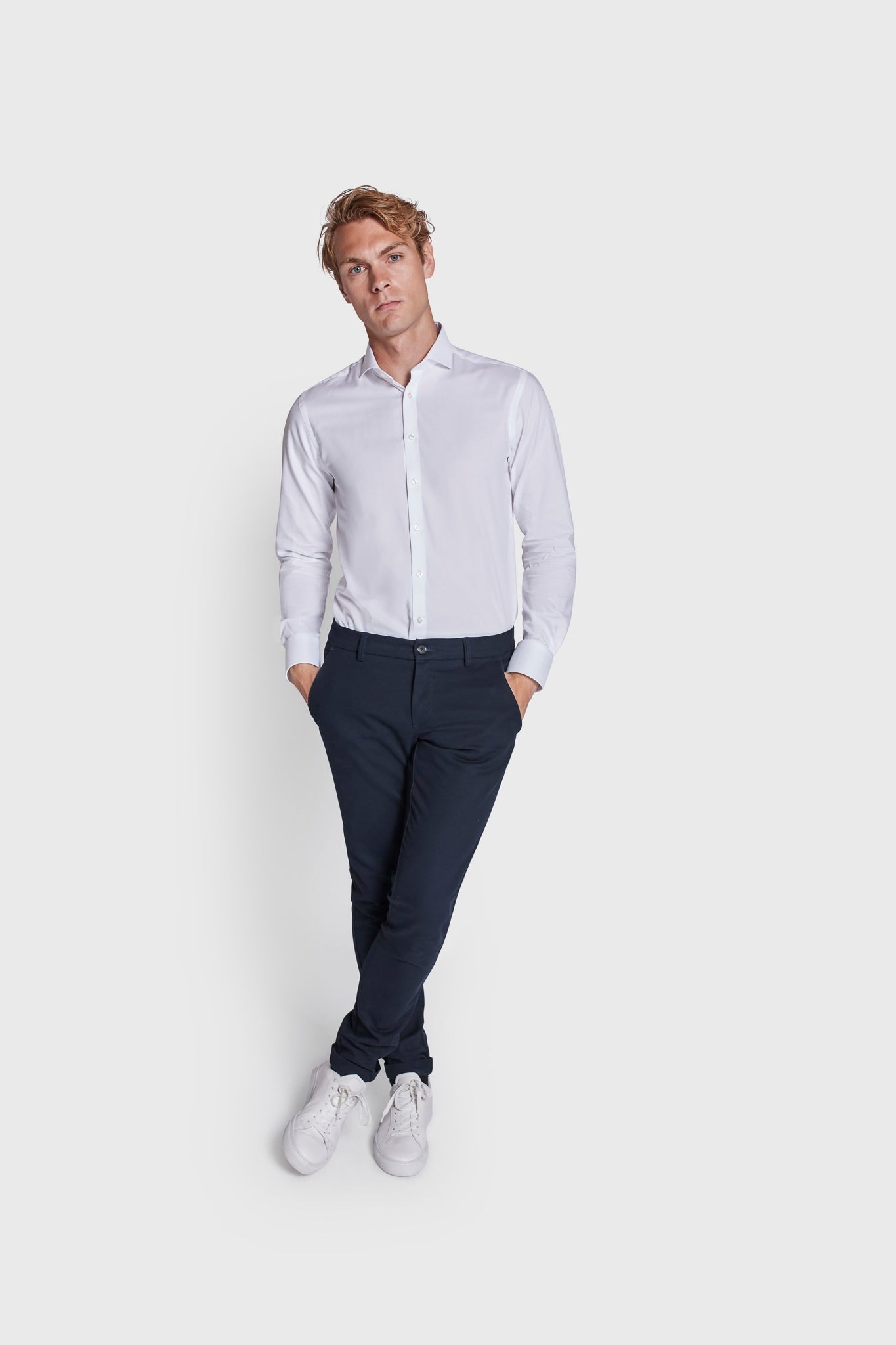 BS Mahogany Slim Fit Shirt - White
