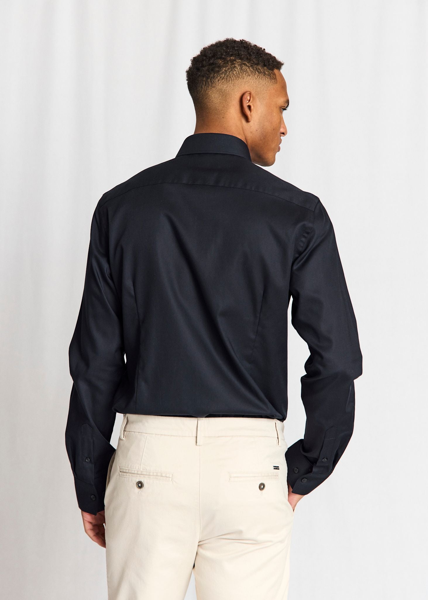 BS Miles Slim Fit Shirt - Black