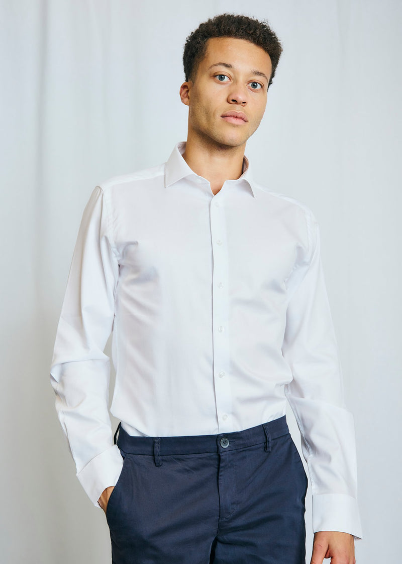 BS Miles Slim Fit Shirt - White