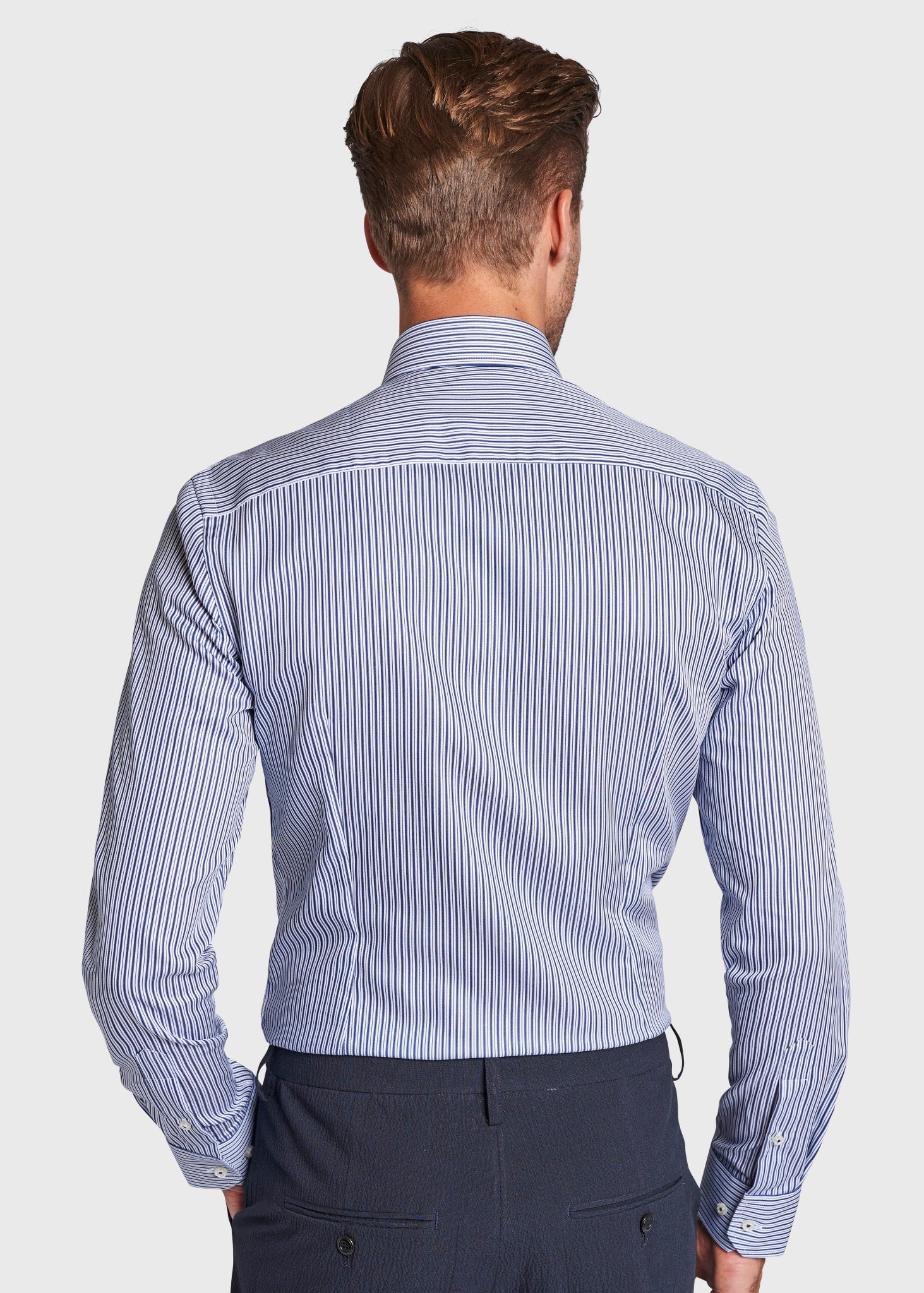 BS Andy Super Slim Fit Skjorte - Blue