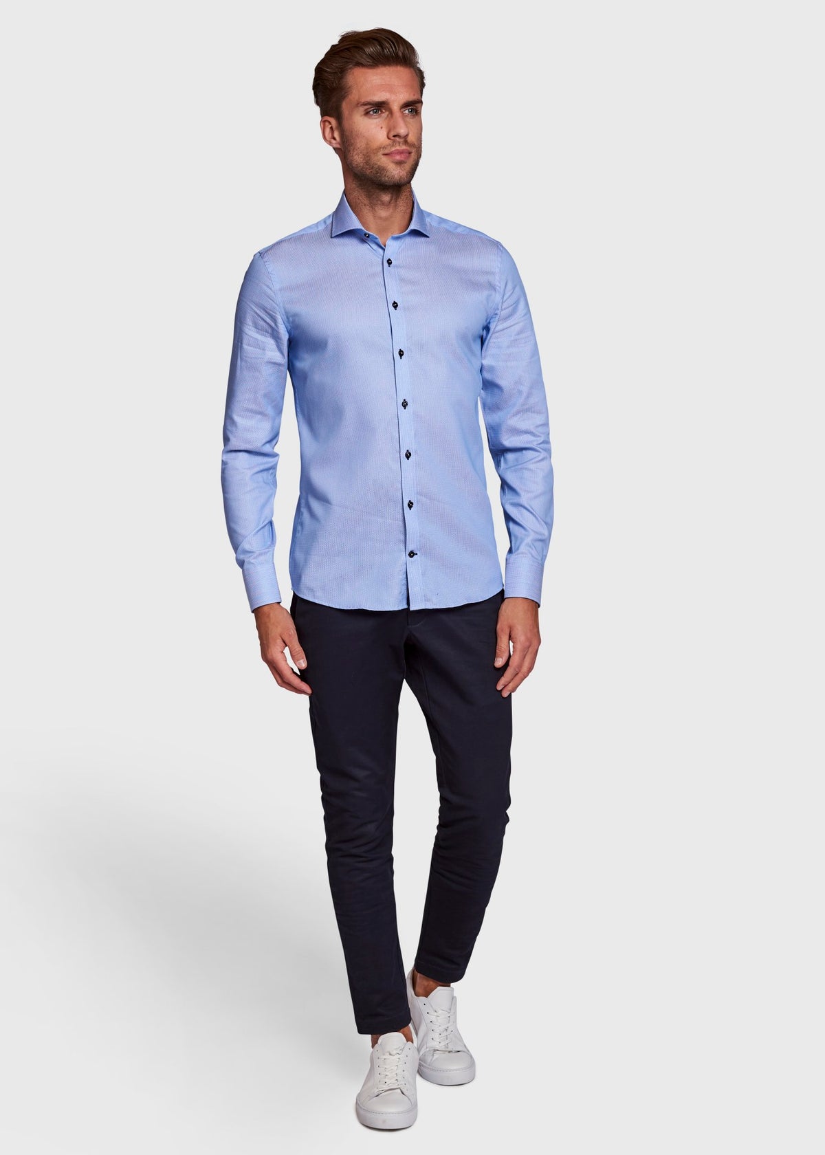 BS Jay Super Slim Fit Shirt - Light Blue