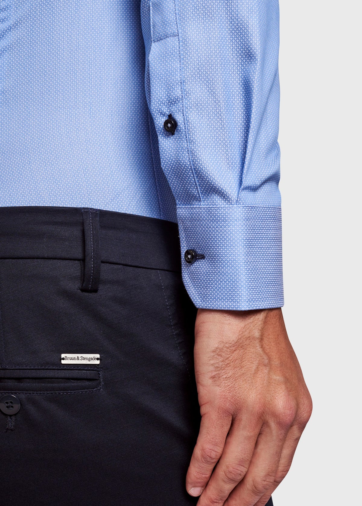 BS Jay Super Slim Fit Shirt - Light Blue