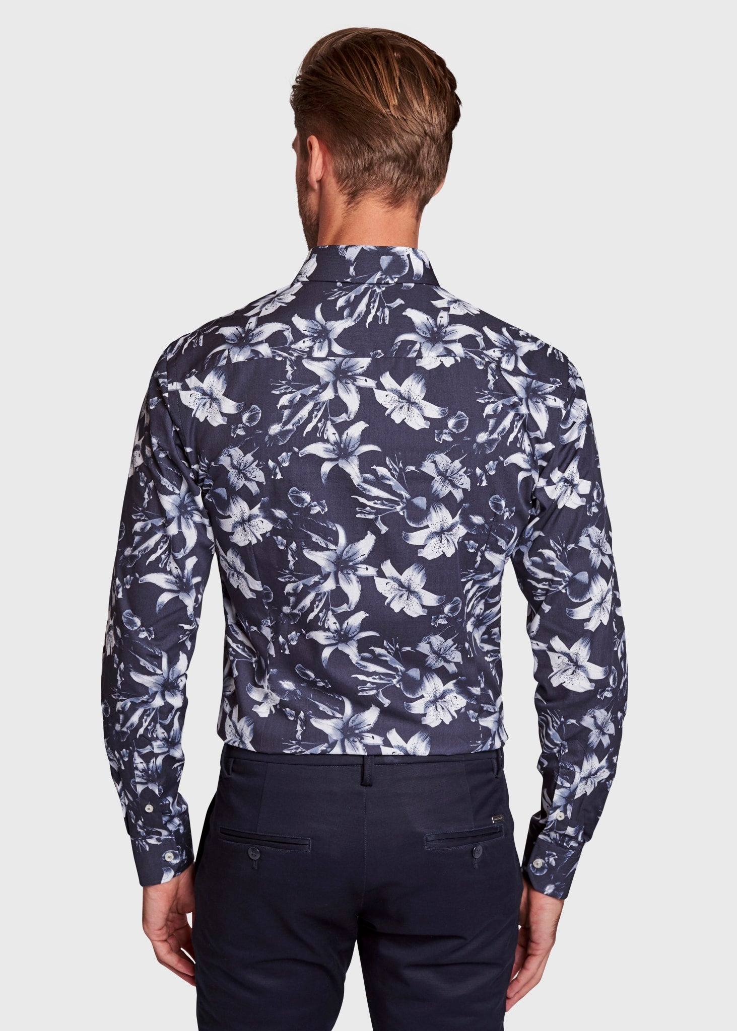 BS Joe Super Slim Fit Skjorte - Navy