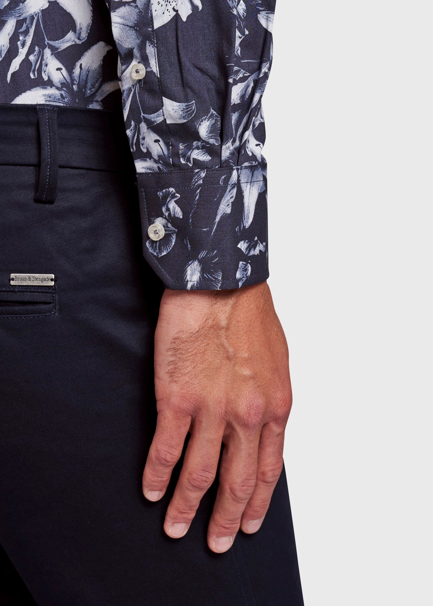BS Joe Super Slim Fit Skjorte - Navy