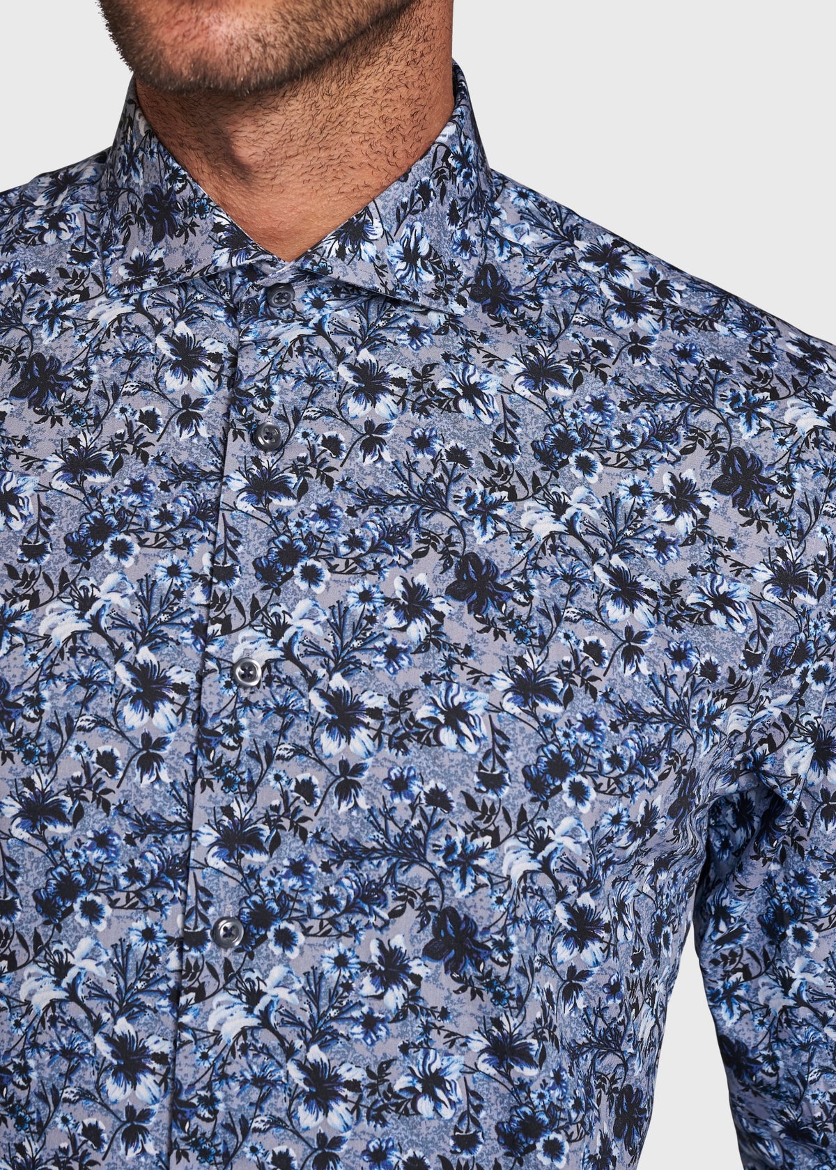 BS Alquist Slim Fit Shirt - Blue