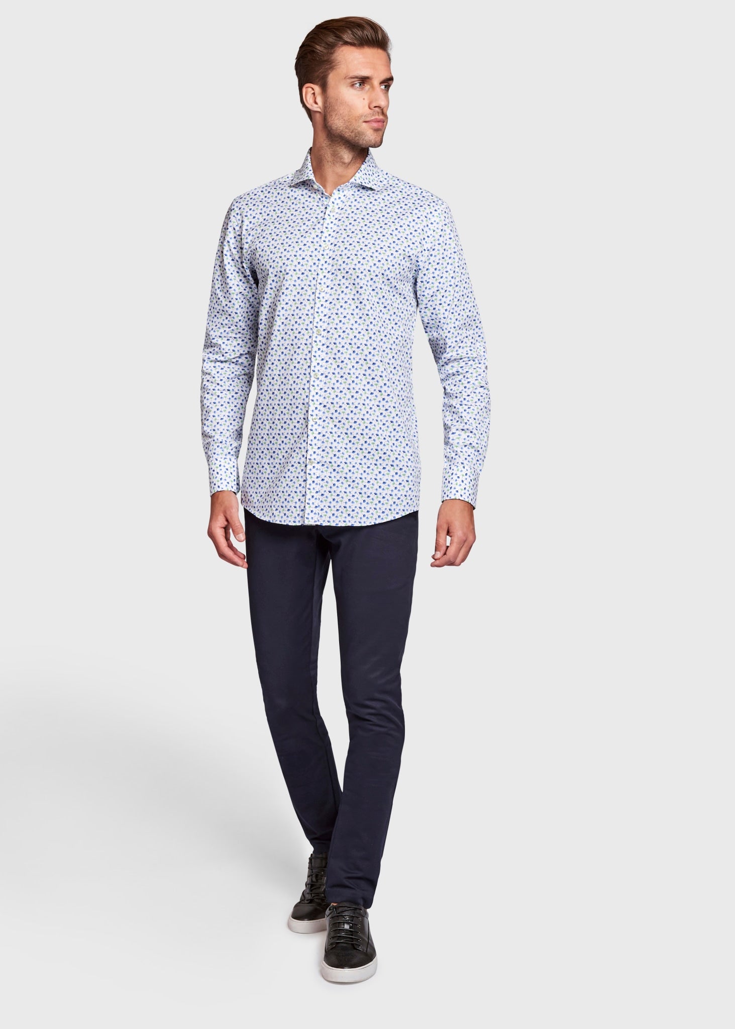 BS Gustavo Slim Fit Shirt - White