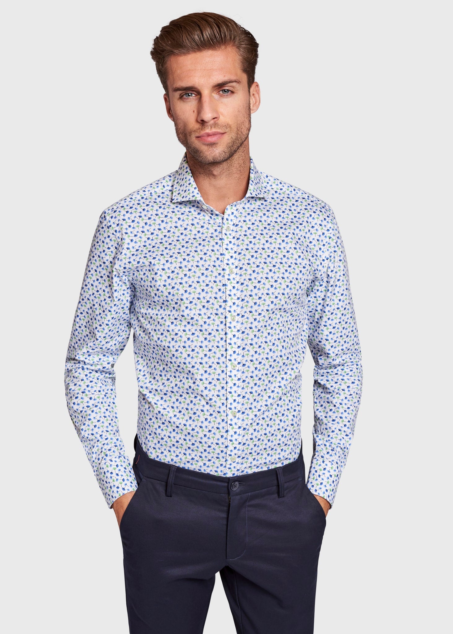 BS Gustavo Slim Fit Shirt - White