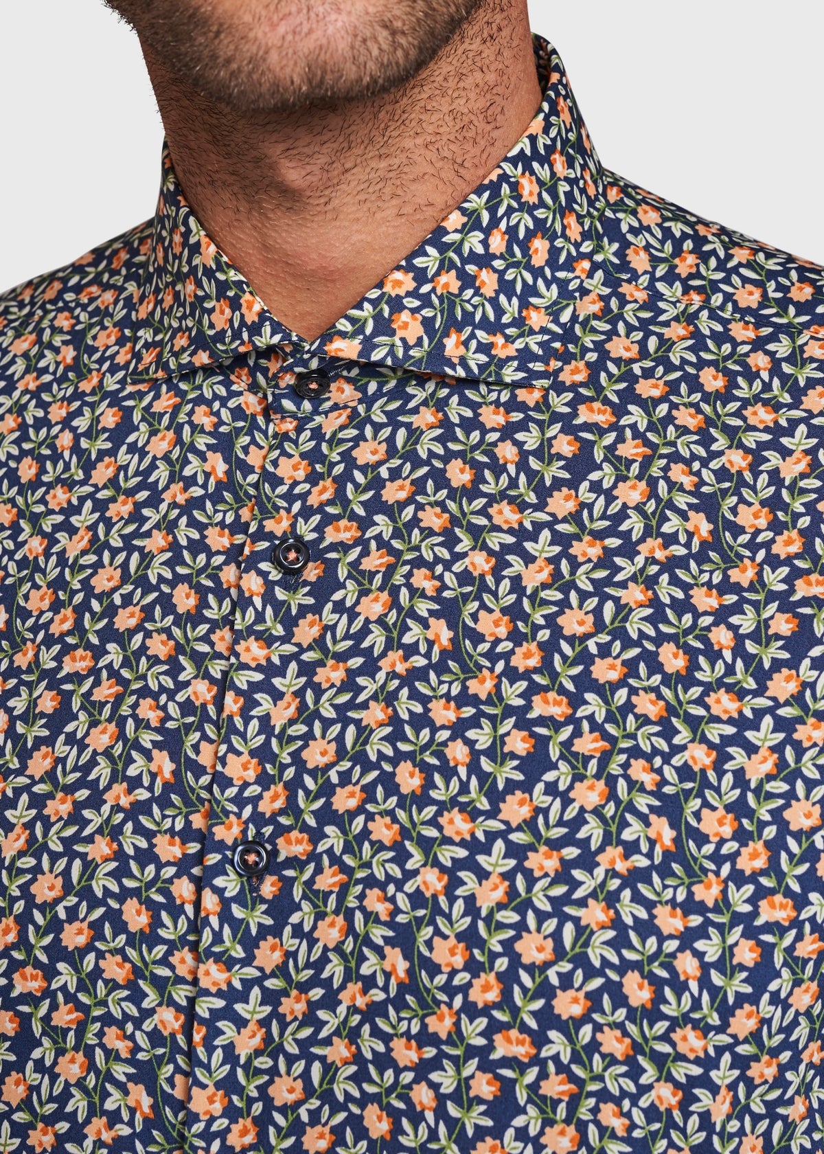 BS Jesse Slim Fit Shirt - Dark Blue