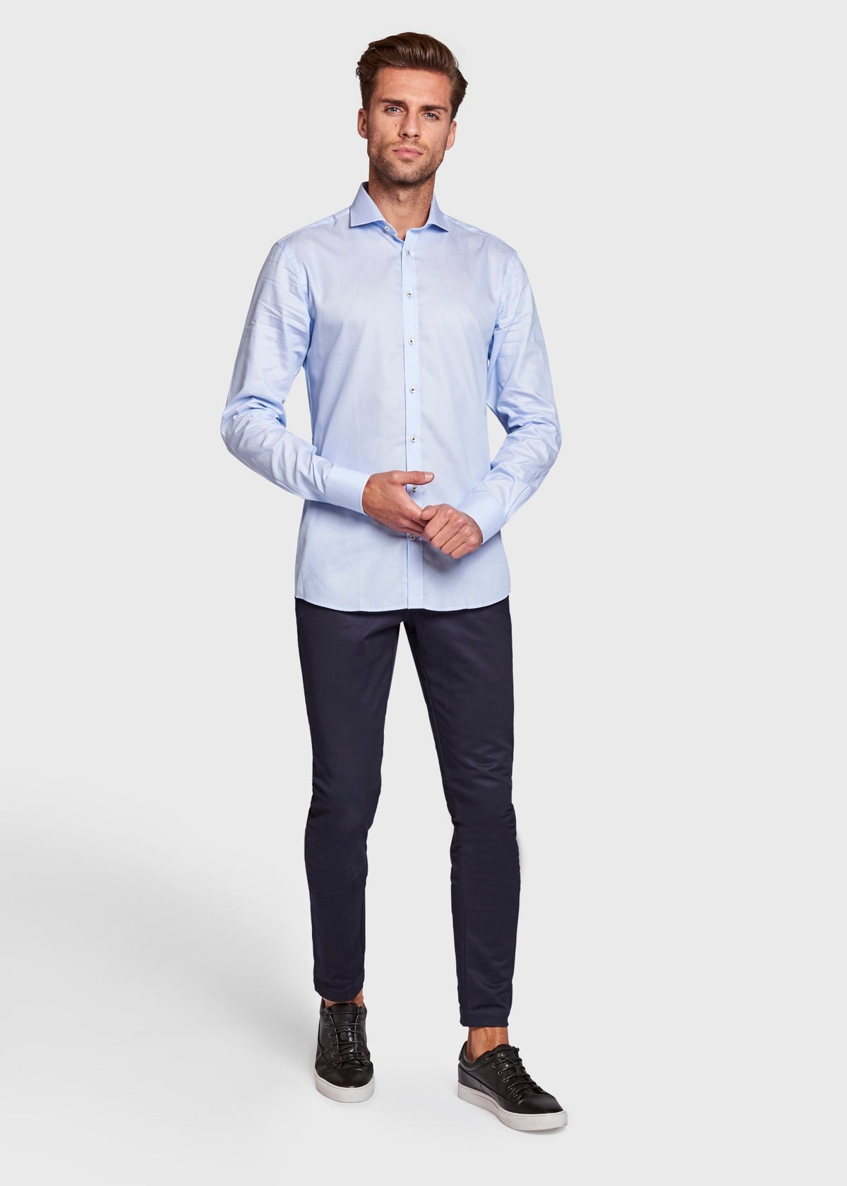 BS Lester Slim Fit Shirt - Light Blue