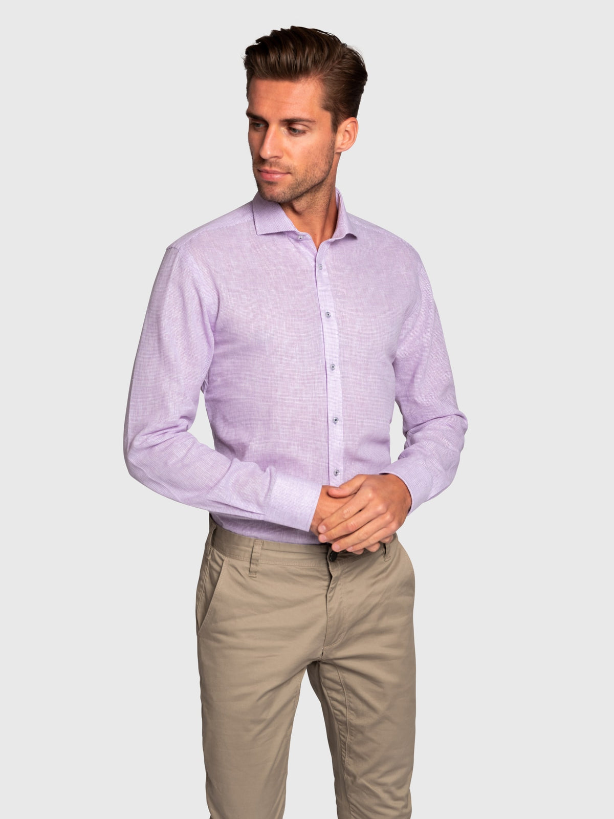 BS Alena Modern Fit Shirt - Purple