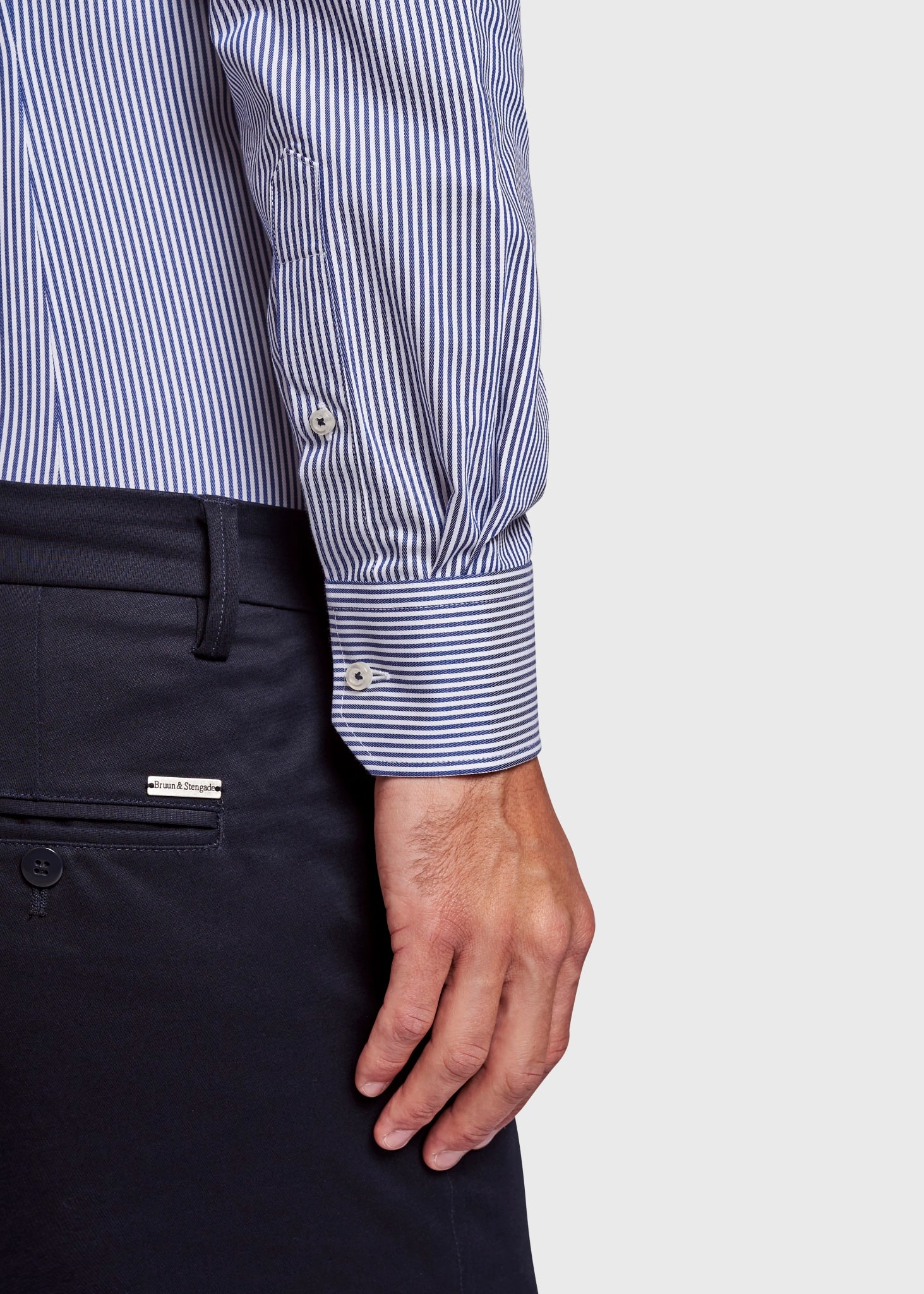 BS Gameiro Modern Fit Skjorte - Dark Blue