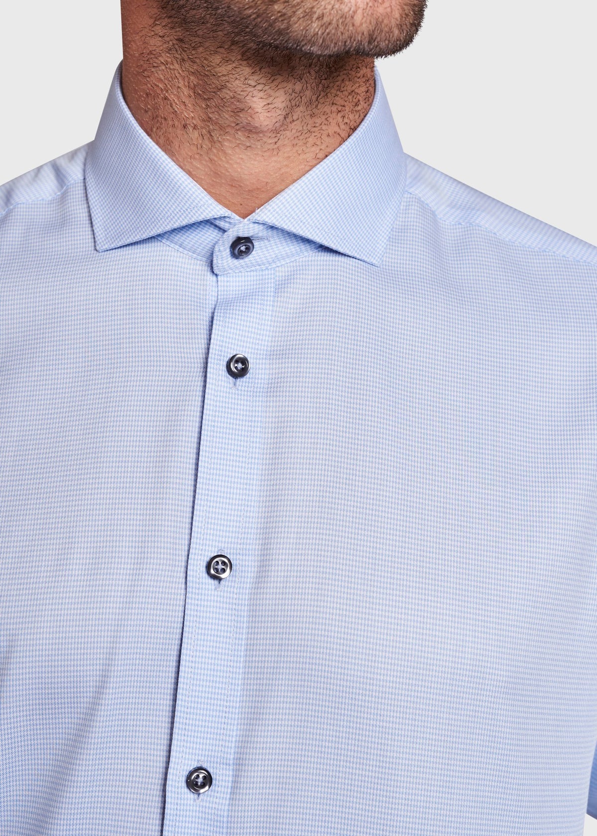 BS Holding Modern Fit Shirt - Light Blue
