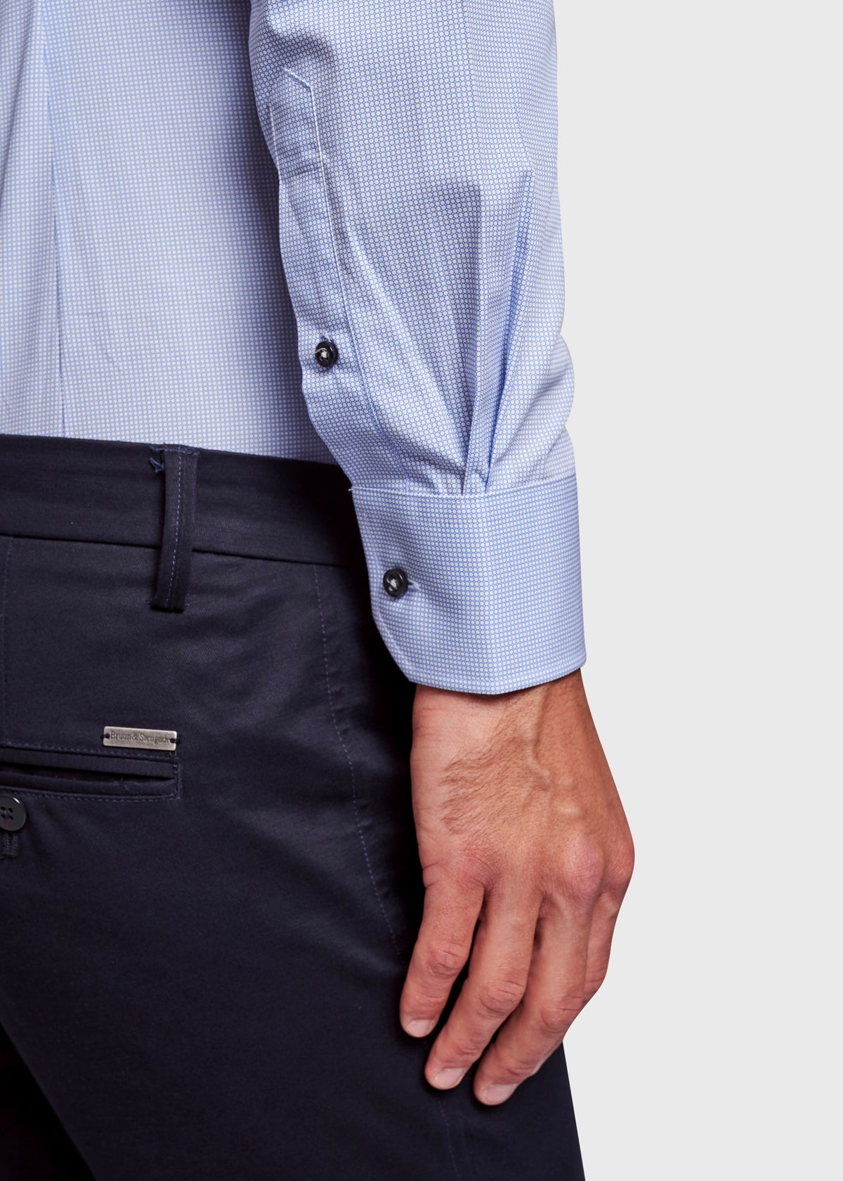 BS Konfogbia Modern Fit Shirt - Blue