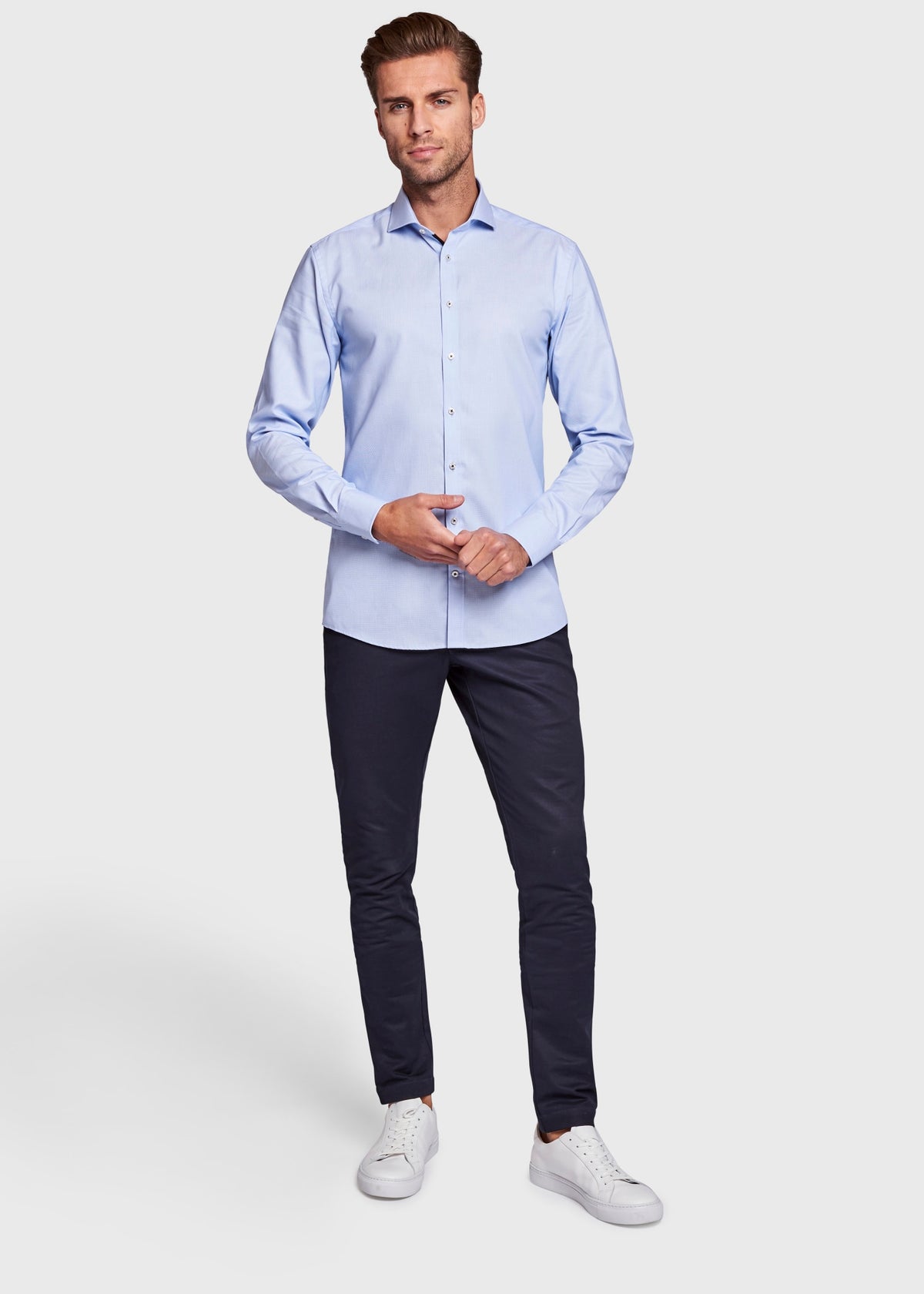 BS Lato Modern Fit Shirt - Light Blue