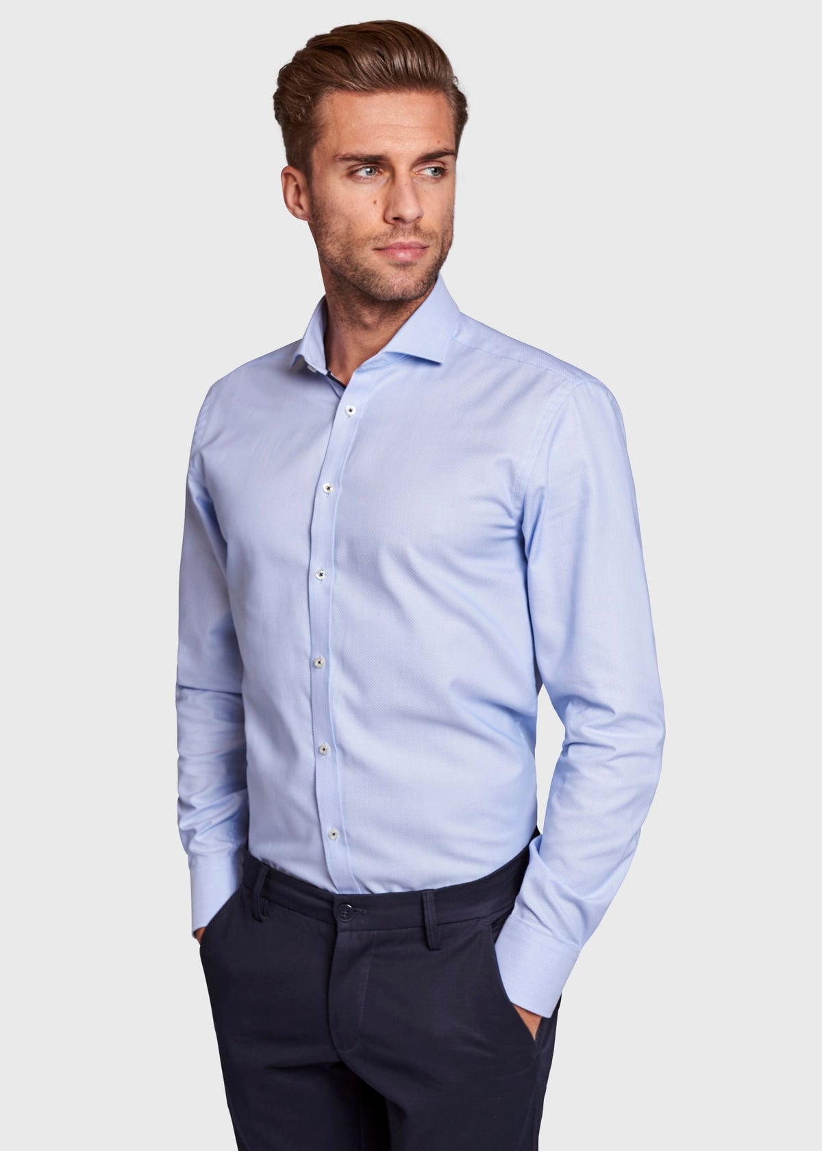 BS Lato Modern Fit Shirt - Light Blue
