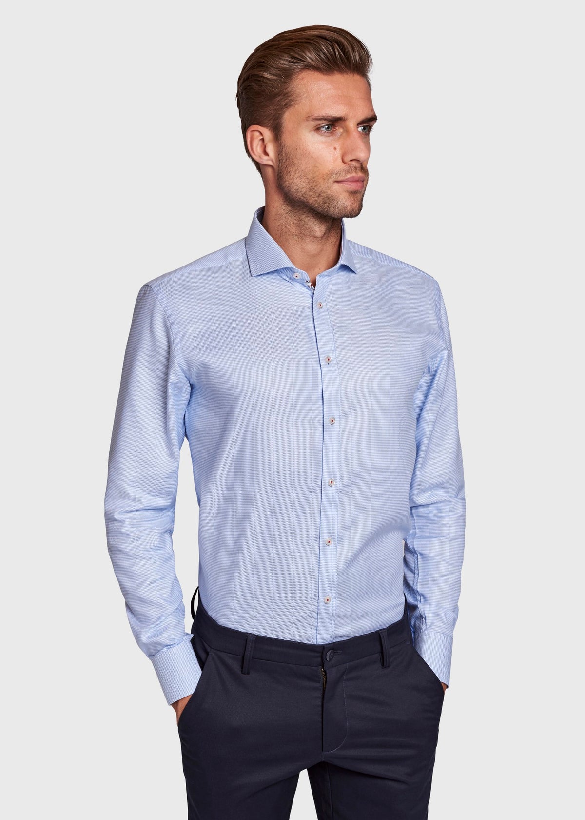 BS Melo Modern Fit Shirt - Light Blue